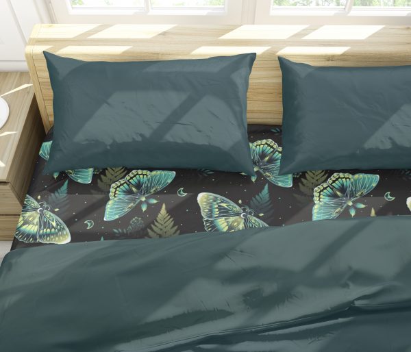 Green Moth - Fitted Sheet