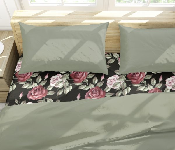 Dark Floral - Fitted Sheet