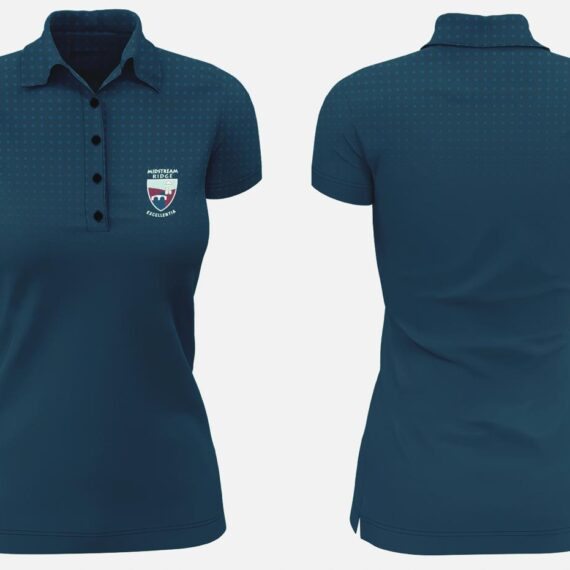 LMRP || Ladies Teal Personel Golf Shirt with Coach on back